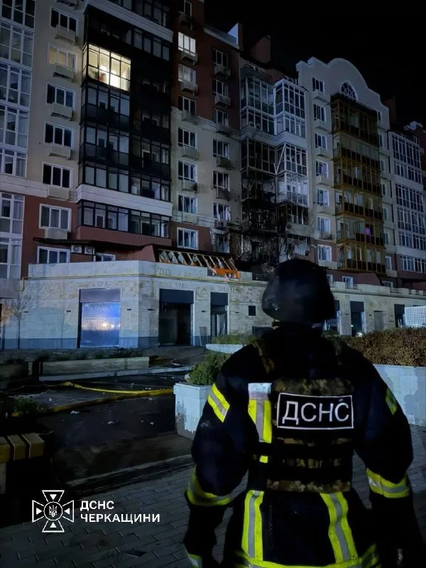 Повреждённый жилой дом после пожара. Умань, 16 октября 2026