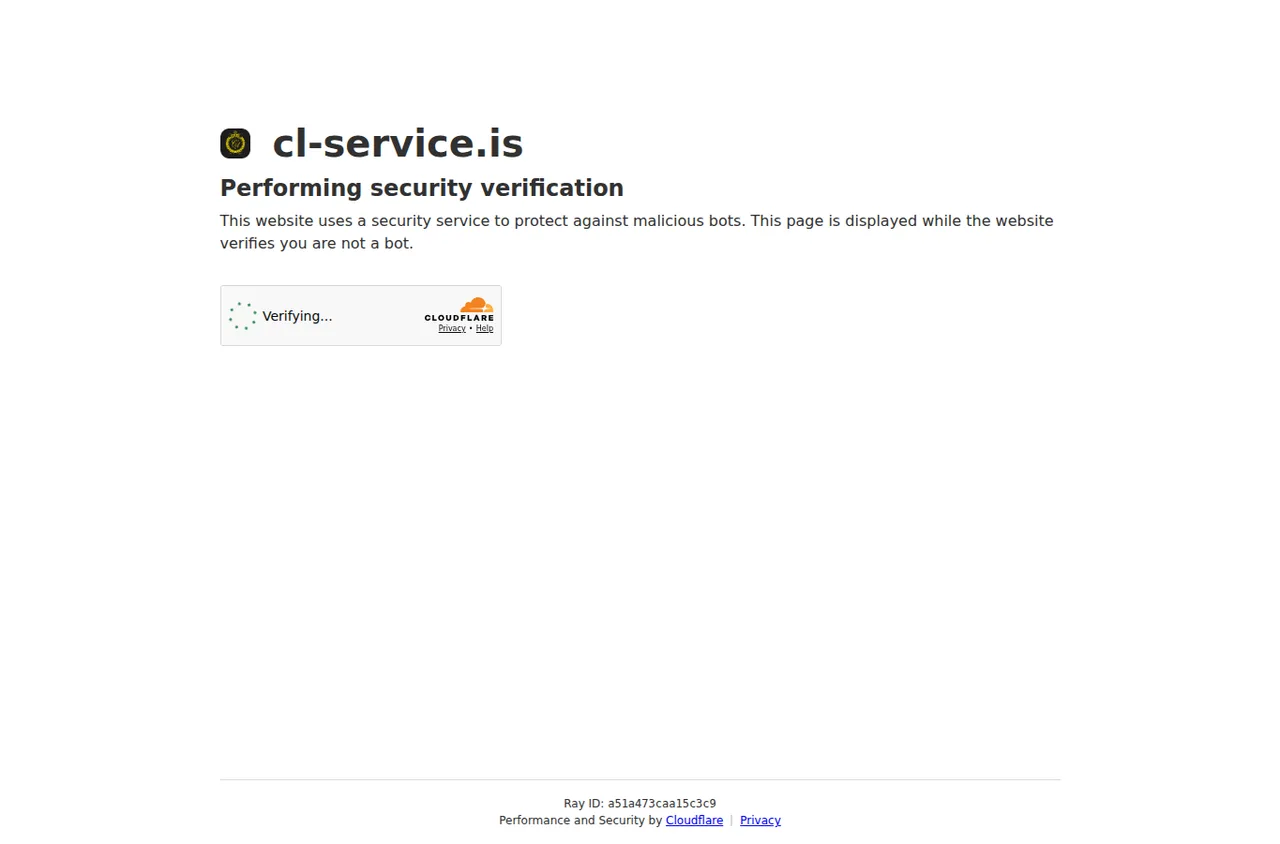 Проверка безопасности Cloudflare на cl-service.is